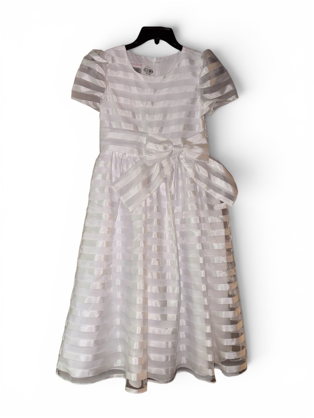 White Elegant 
 Bonnie Jean Dress